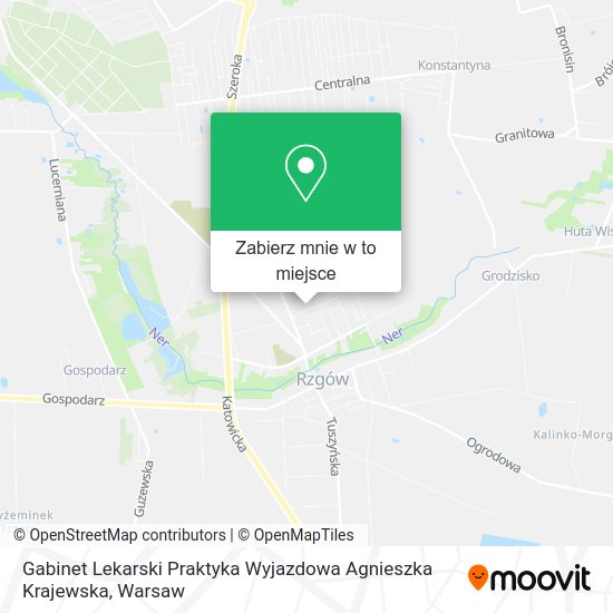 Mapa Gabinet Lekarski Praktyka Wyjazdowa Agnieszka Krajewska