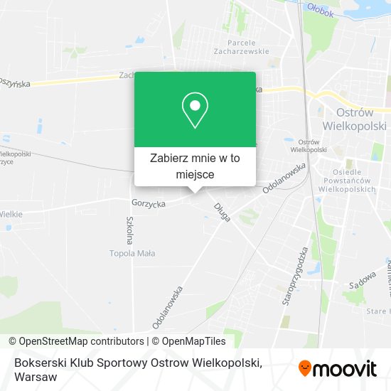 Mapa Bokserski Klub Sportowy Ostrow Wielkopolski