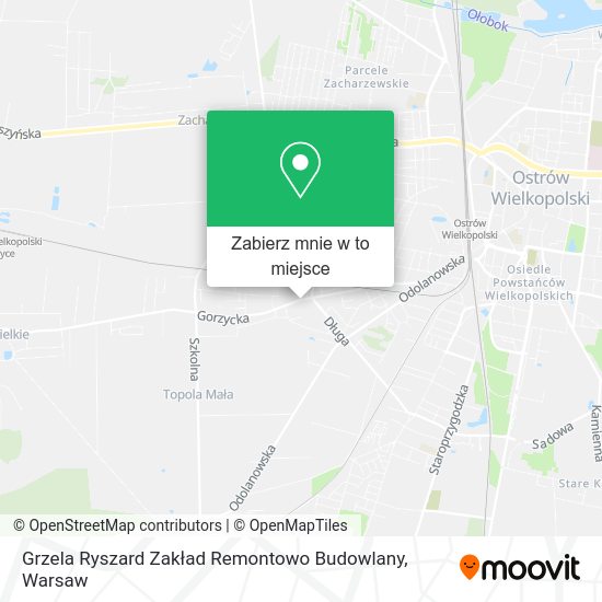 Mapa Grzela Ryszard Zakład Remontowo Budowlany