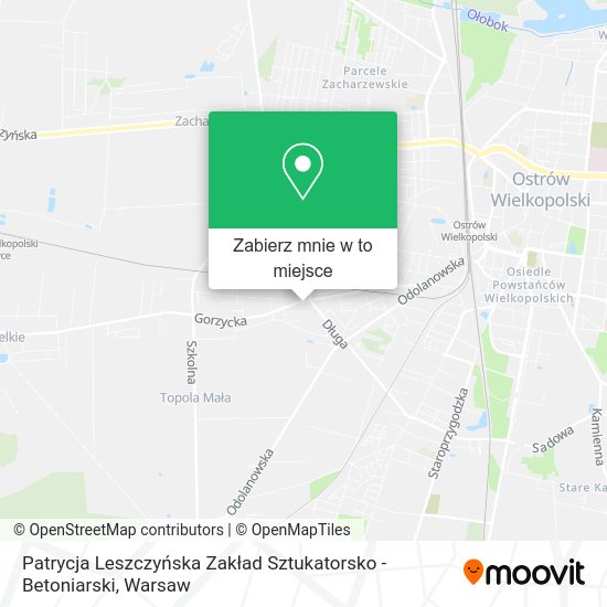 Mapa Patrycja Leszczyńska Zakład Sztukatorsko - Betoniarski