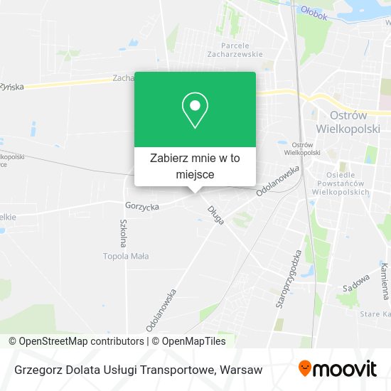 Mapa Grzegorz Dolata Usługi Transportowe