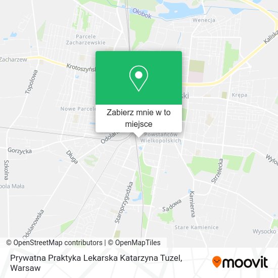 Mapa Prywatna Praktyka Lekarska Katarzyna Tuzel