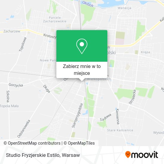 Mapa Studio Fryzjerskie Estilo