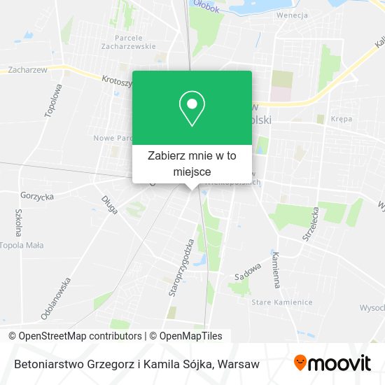 Mapa Betoniarstwo Grzegorz i Kamila Sójka