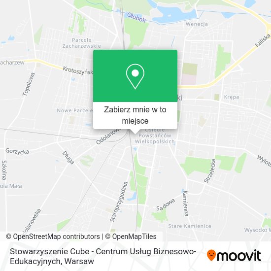 Mapa Stowarzyszenie Cube - Centrum Usług Biznesowo-Edukacyjnych