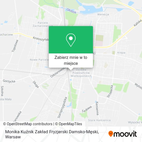 Mapa Monika Kuźnik Zakład Fryzjerski Damsko-Męski