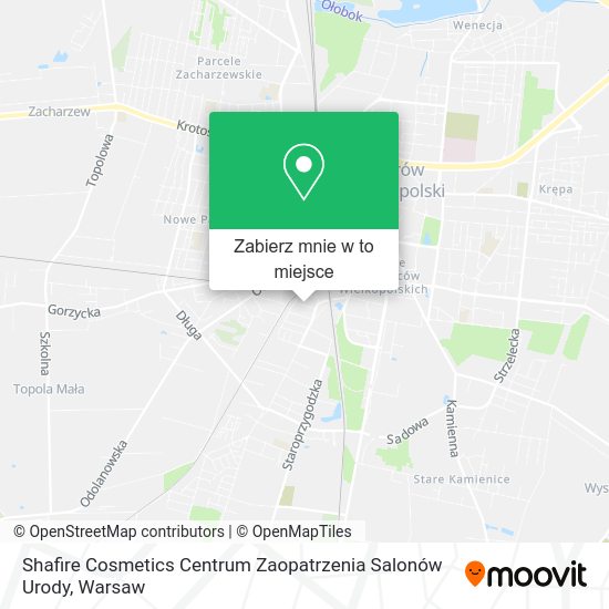 Mapa Shafire Cosmetics Centrum Zaopatrzenia Salonów Urody