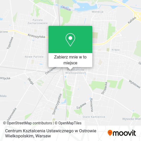 Mapa Centrum Ksztalcenia Ustawicznego w Ostrowie Wielkopolskim