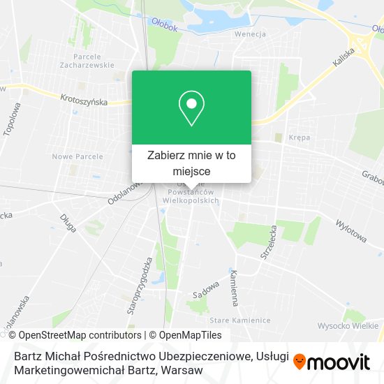 Mapa Bartz Michał Pośrednictwo Ubezpieczeniowe, Usługi Marketingowemichał Bartz