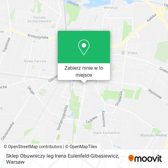 Mapa Sklep Obuwniczy Ieg Irena Eulenfeld-Gibasiewicz