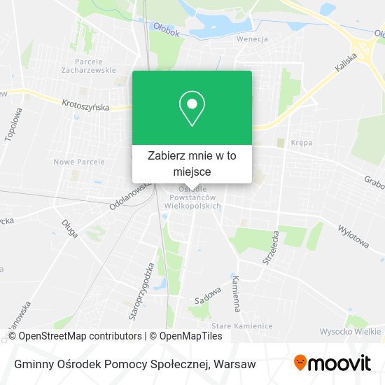 Mapa Gminny Ośrodek Pomocy Społecznej