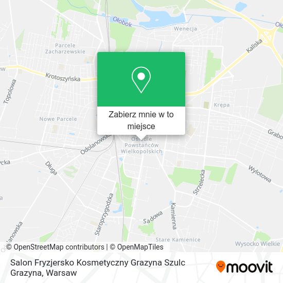 Mapa Salon Fryzjersko Kosmetyczny Grazyna Szulc Grazyna