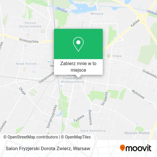 Mapa Salon Fryzjerski Dorota Zwierz