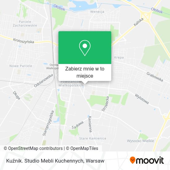 Mapa Kuźnik. Studio Mebli Kuchennych