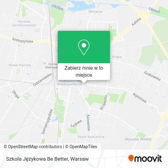 Mapa Szkoła Językowa Be Better