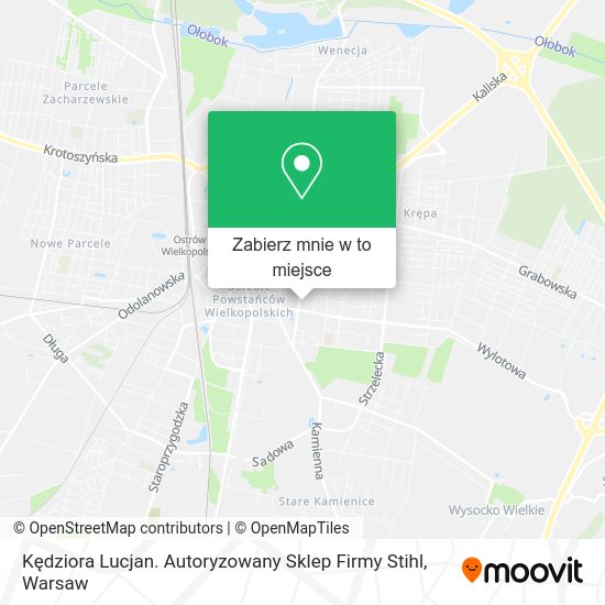 Mapa Kędziora Lucjan. Autoryzowany Sklep Firmy Stihl