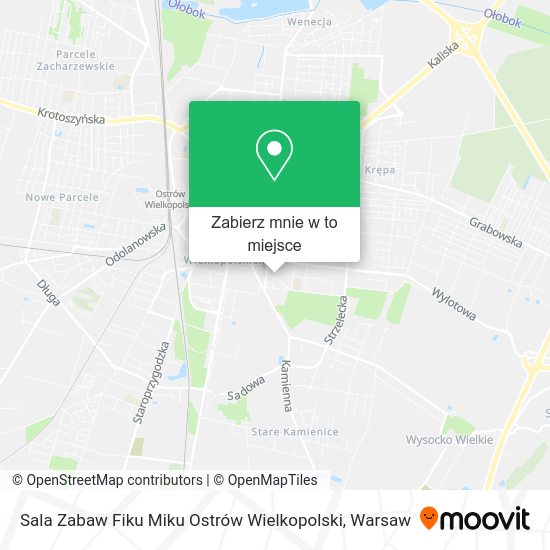 Mapa Sala Zabaw Fiku Miku Ostrów Wielkopolski