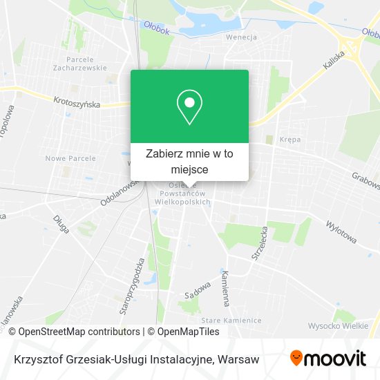 Mapa Krzysztof Grzesiak-Usługi Instalacyjne