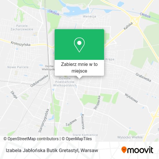 Mapa Izabela Jabłońska Butik Gretastyl