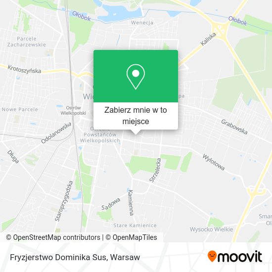 Mapa Fryzjerstwo Dominika Sus