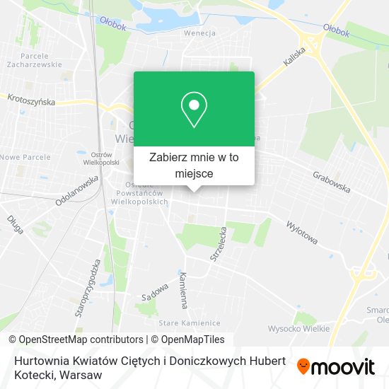 Mapa Hurtownia Kwiatów Ciętych i Doniczkowych Hubert Kotecki