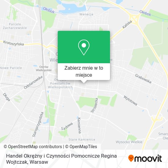 Mapa Handel Okrężny i Czynności Pomocnicze Regina Wojtczak