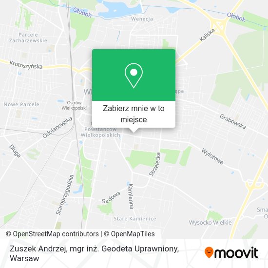 Mapa Zuszek Andrzej, mgr inż. Geodeta Uprawniony