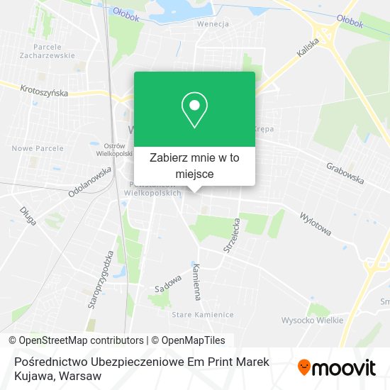 Mapa Pośrednictwo Ubezpieczeniowe Em Print Marek Kujawa