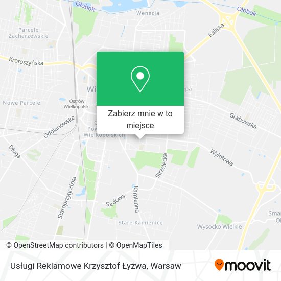 Mapa Usługi Reklamowe Krzysztof Łyżwa