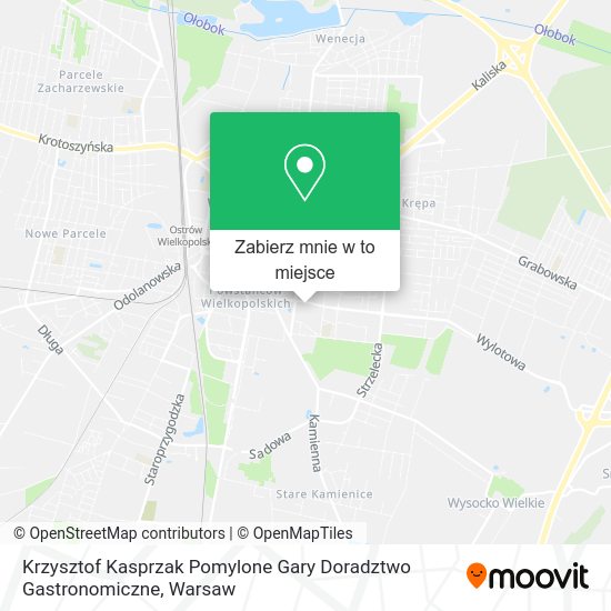 Mapa Krzysztof Kasprzak Pomylone Gary Doradztwo Gastronomiczne