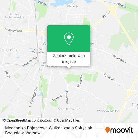 Mapa Mechanika Pojazdowa Wulkanizacja Sołtysiak Bogusław