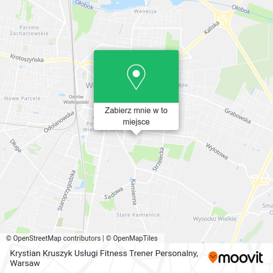 Mapa Krystian Kruszyk Usługi Fitness Trener Personalny