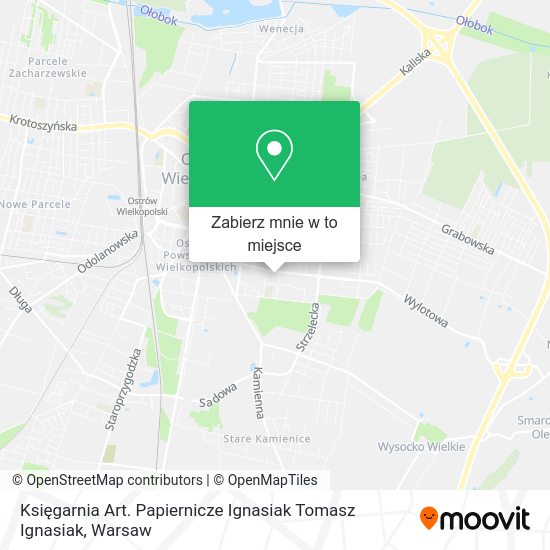 Mapa Księgarnia Art. Papiernicze Ignasiak Tomasz Ignasiak