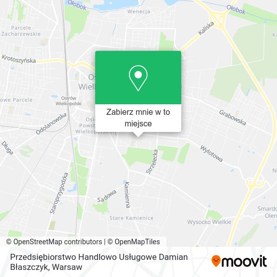 Mapa Przedsiębiorstwo Handlowo Usługowe Damian Błaszczyk