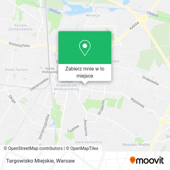 Mapa Targowisko Miejskie