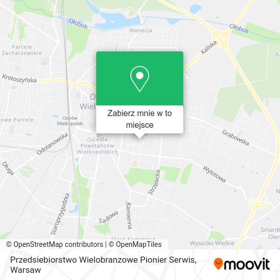 Mapa Przedsiebiorstwo Wielobranzowe Pionier Serwis