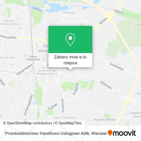 Mapa Przedsiebiorstwo Handlowo Uslugowe Adik