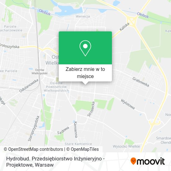 Mapa Hydrobud. Przedsiębiorstwo Inżynieryjno - Projektowe