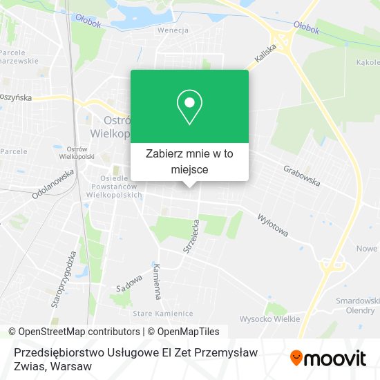 Mapa Przedsiębiorstwo Usługowe El Zet Przemysław Zwias