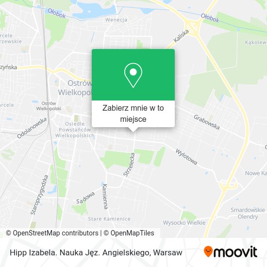 Mapa Hipp Izabela. Nauka Jęz. Angielskiego