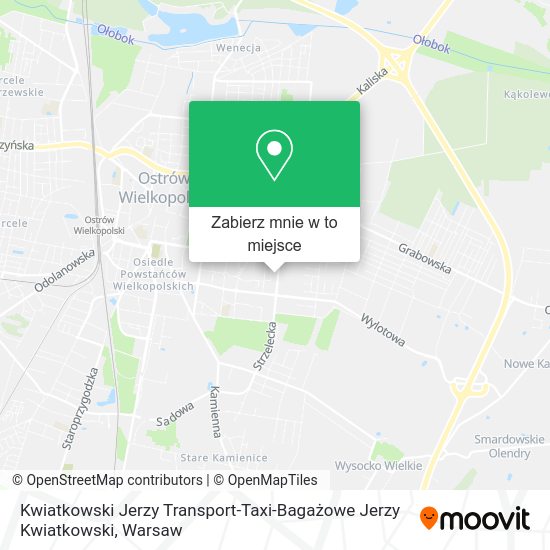 Mapa Kwiatkowski Jerzy Transport-Taxi-Bagażowe Jerzy Kwiatkowski