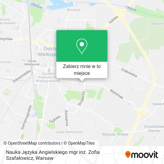 Mapa Nauka Języka Angielskiego mgr inż. Zofia Szafałowicz