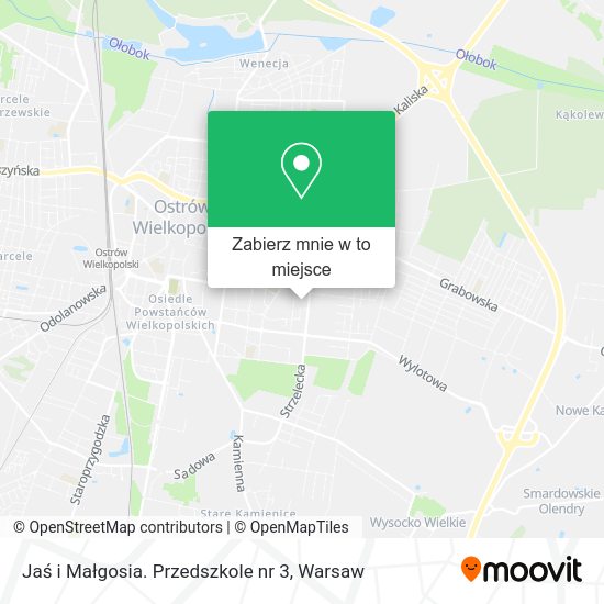 Mapa Jaś i Małgosia. Przedszkole nr 3