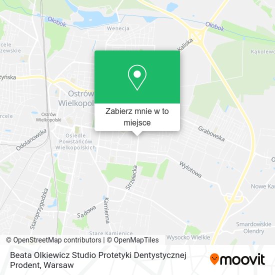 Mapa Beata Olkiewicz Studio Protetyki Dentystycznej Prodent