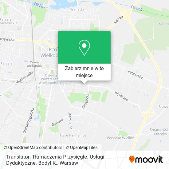 Mapa Translator. Tłumaczenia Przysięgłe. Usługi Dydaktyczne. Bodył K.