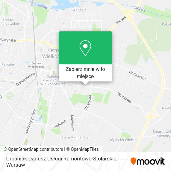 Mapa Urbaniak Dariusz Usługi Remontowo-Stolarskie