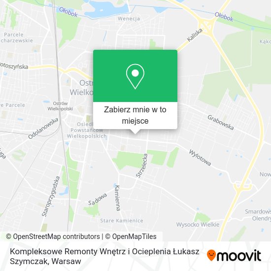 Mapa Kompleksowe Remonty Wnętrz i Ocieplenia Łukasz Szymczak