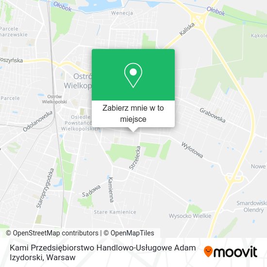 Mapa Kami Przedsiębiorstwo Handlowo-Usługowe Adam Izydorski