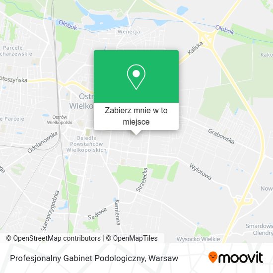 Mapa Profesjonalny Gabinet Podologiczny