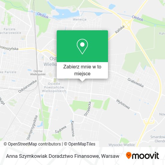 Mapa Anna Szymkowiak Doradztwo Finansowe